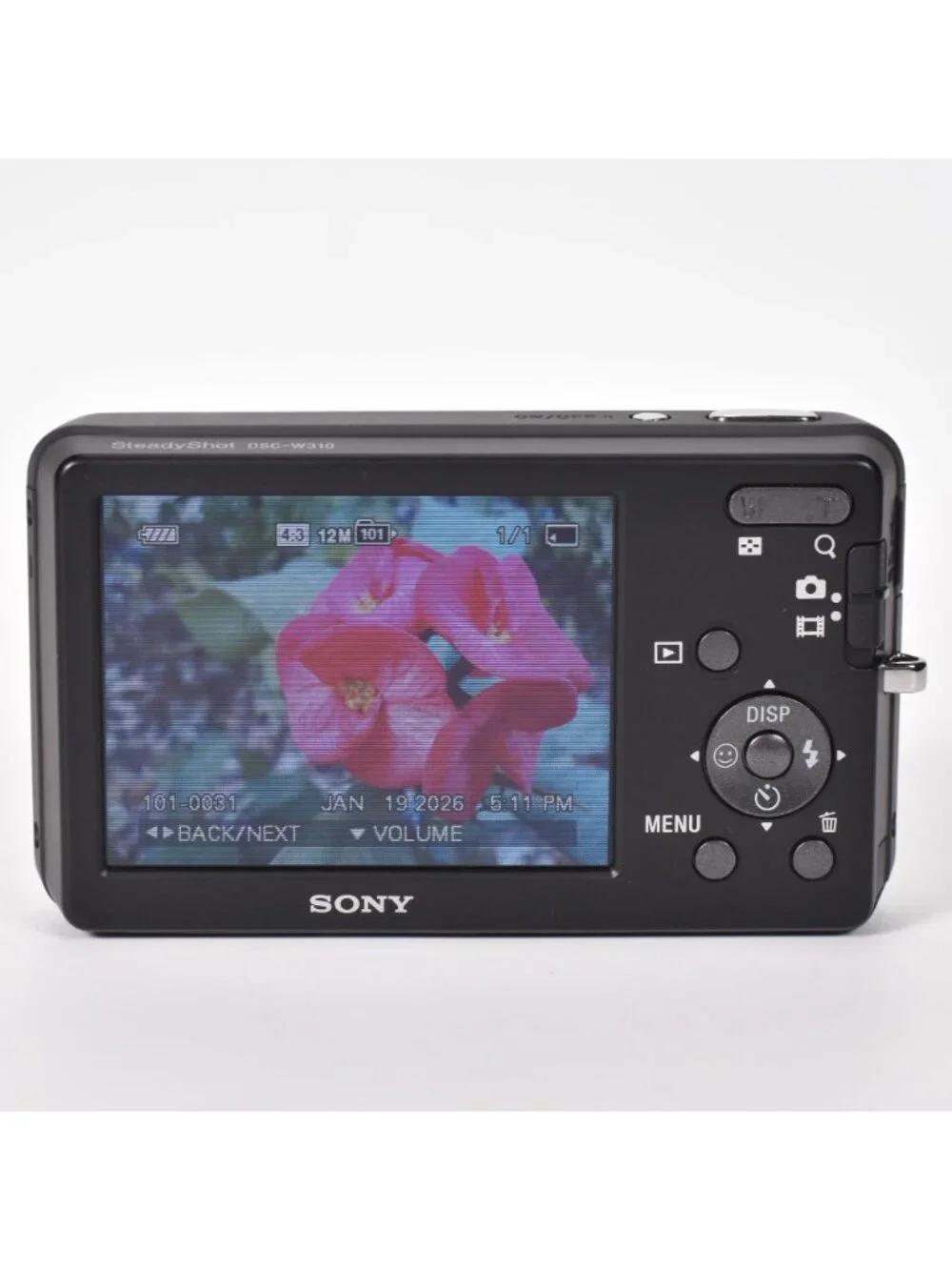 Sony Cyber-shot DSC-W310 Digital Camera 12.1MP 4x Opt Zoom Video 32GB SD MINT